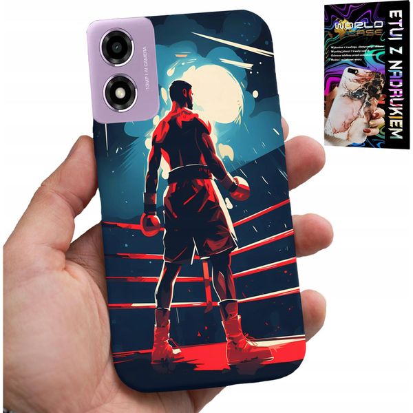 Custodia Per Motorola Moto E14 - Boxe Sport Da Combattimento Pugili Motivi + Vetro-image