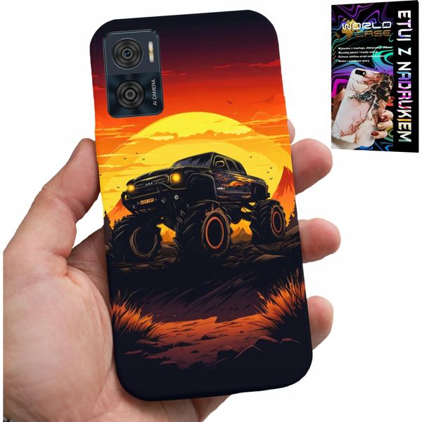 Custodia Per Motorola Moto E22 / E22I - Monstertruck, Camion, Motivi + Vetro-image