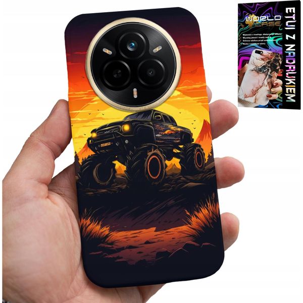 Custodia Per Realme 14 Pro+ 5G - Monstertruck, Camion, Motivi + Pellicola Protettiva-image