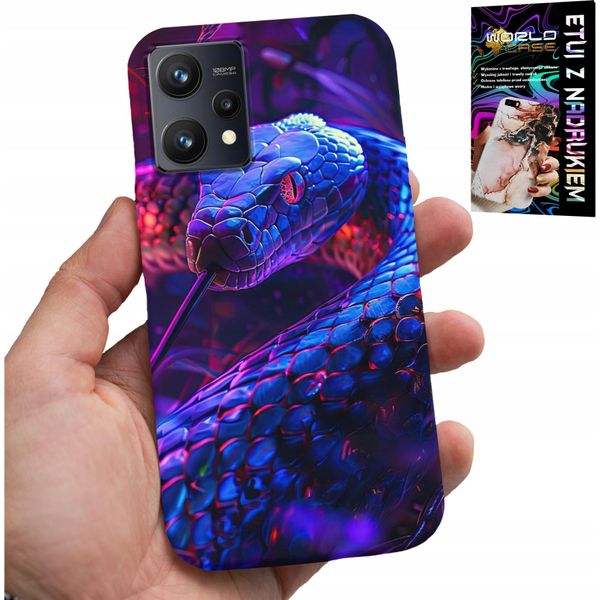 Custodia Per Realme 9 Pro - Serpente Cobra Serpente A Sonagli Rettili Custodia + Pellicola Protettiva-image