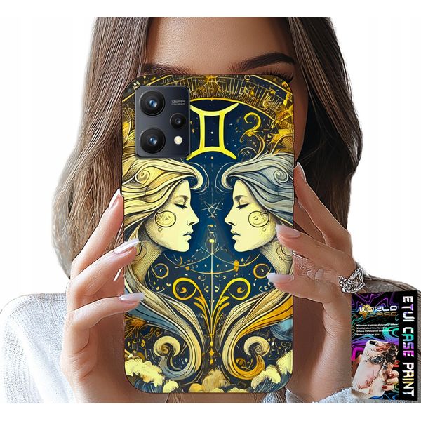 Custodia Per Realme 9 Pro - Segno Zodiacale, Gemelli Astronomia Case-image