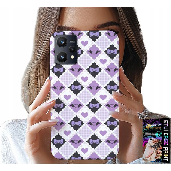 Custodia Per Realme 9 Pro - Cuori Alla Moda Fiocchi Fiocco + Vetro-image