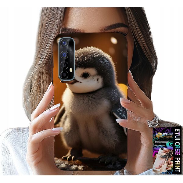 Custodia Per Realme 7 - Pinguino Carino, Tuptak, Madagascar Motivi-image