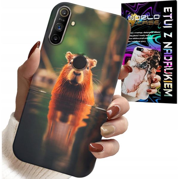 Custodia Per Realme C3 - Dolce Capibara, Capibara, Molti Modelli-image
