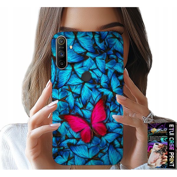 Custodia Per Realme C3 - Farfalle Blu, Farfalla, Motivi Femminili-image