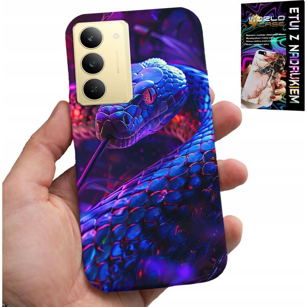 Custodia Per Realme 14X - Serpente Cobra Serpente A Sonagli Rettili Custodia + Pellicola Protettiva-image