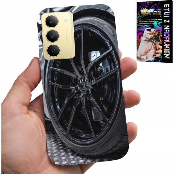 Custodia Per Realme 14X - Cerchioni Auto Sportive Auto Fan + Vetro-image