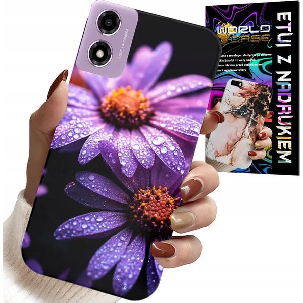 Custodia Per Motorola Moto E14 - Rosa Margherita Fiori Custodia Case-image