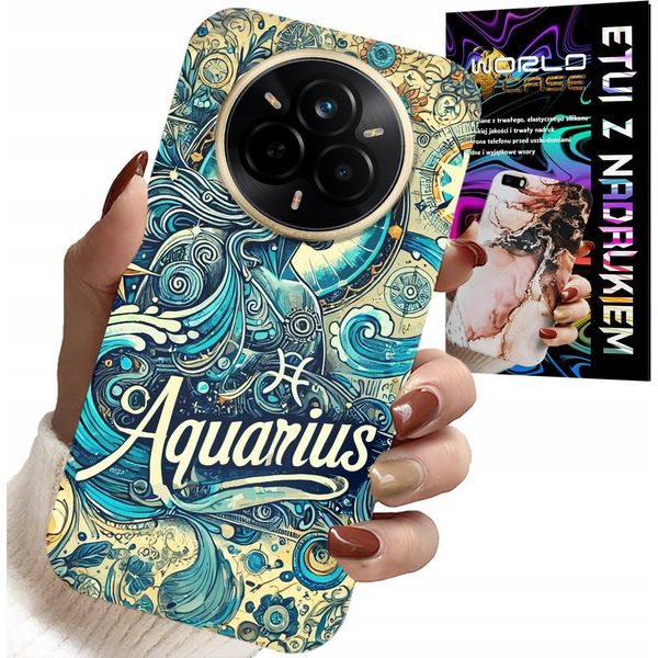 Custodia Per Realme 14 Pro 5G - Segno Zodiacale, Acquario, Astronomia Cover-image