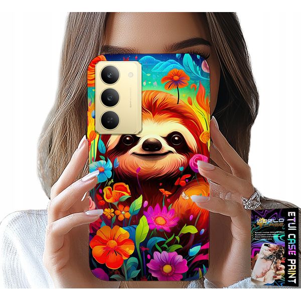 Custodia Per Realme 14X - Motivi Colorati Koala Animali + Vetro-image