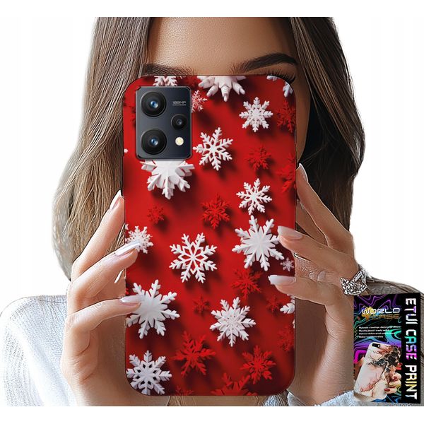 Custodia Per Realme 9 5G - Fiocchi Di Neve, Neve, Stelle, Natale-image