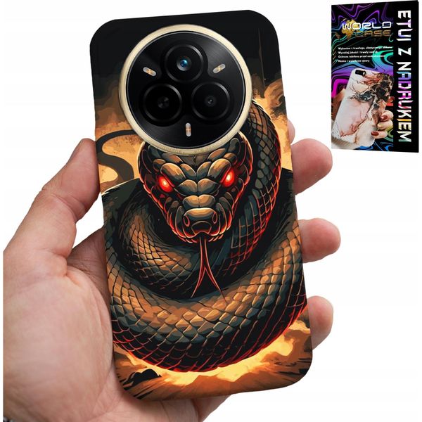 Custodia Per Realme 14 Pro 5G - Serpente, Serpenti Cobra Serpente A Sonagli Custodia + Pellicola Protettiva-image