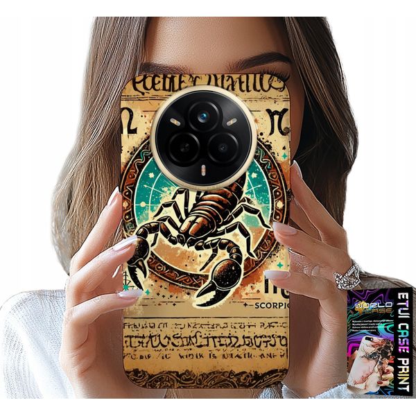 Custodia Per Realme 14 Pro 5G - Scorpione Segno Zodiacale Astronomia + Pellicola Protettiva-image