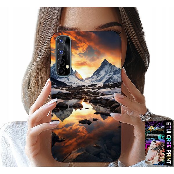 Custodia Per Realme 7 - Fiume, Montagne, Vette, Everest + Pellicola Protettiva-image