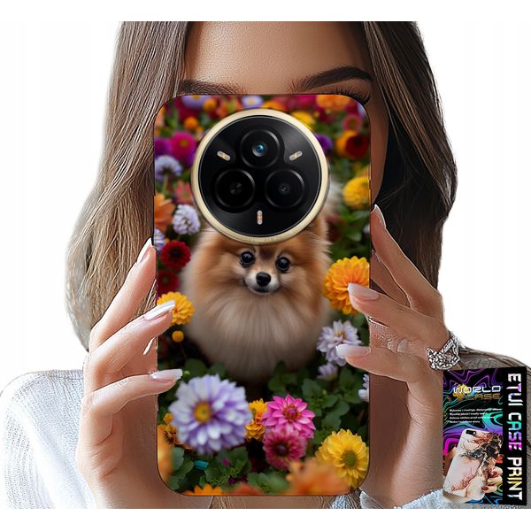 Custodia Per Realme 14 Pro+ 5G - Dolce Cagnolino, Custodia Pomeranian + Pellicola Protettiva-image