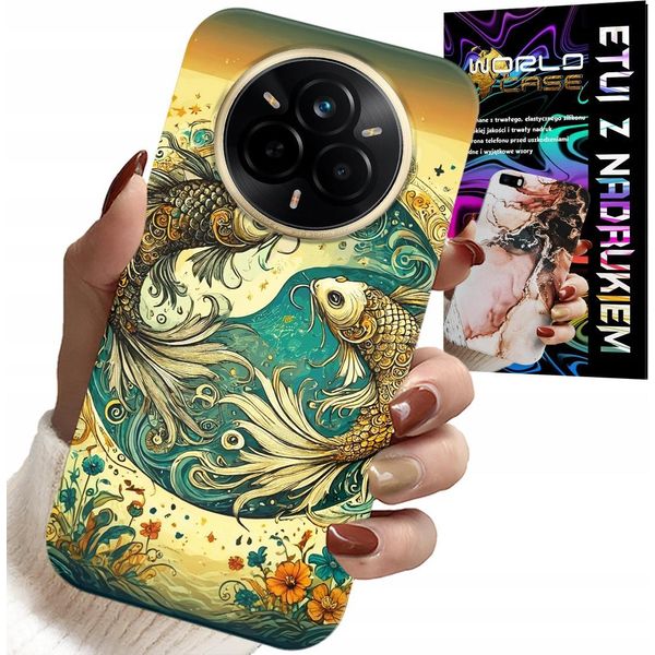 Custodia Per Realme 14 Pro 5G - Segno Zodiacale, Pesci Astronomia + Pellicola Protettiva-image
