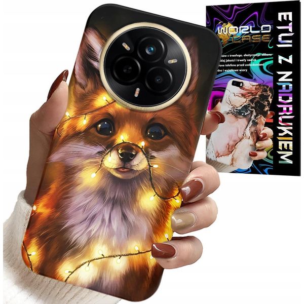 Custodia Per Realme 14 Pro 5G - Dolce Volpe Animali Della Foresta Custodia + Pellicola Protettiva-image