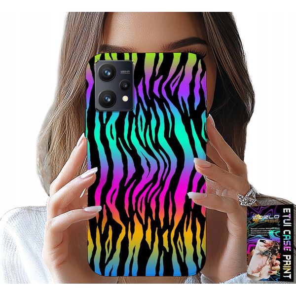 Custodia Per Realme 9 5G - Custodia Con Motivi Astratti Colorati + Pellicola Protettiva-image