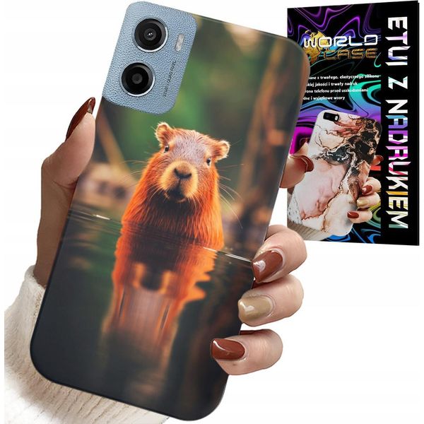 Custodia Per Motorola E15 / G05 - Dolce Capibara, Capibara, Molti Modelli-image