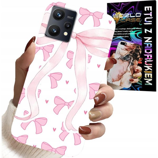 Custodia Per Realme 9 5G - Nastri Rosa Nastro Modelli Alla Moda Custodia-image