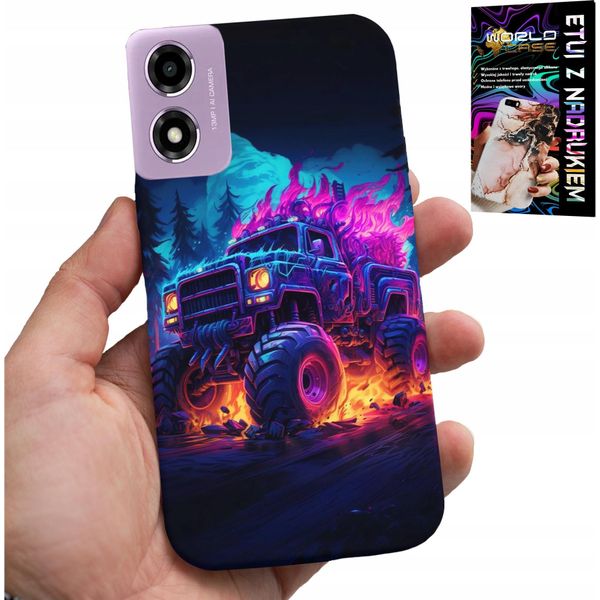 Custodia Per Motorola Moto E14 - Monstertruck Mega Truck Design Case-image