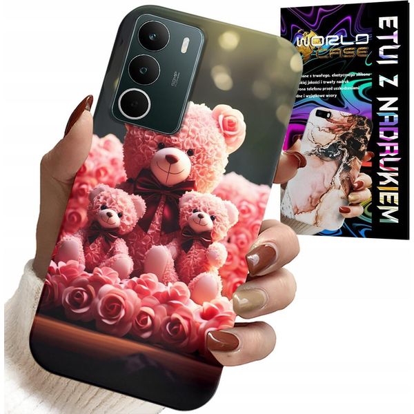 Custodia Per Realme C71 4G - Famiglia Di Orsacchiotti Rosa Regalo + Pellicola Protettiva-image