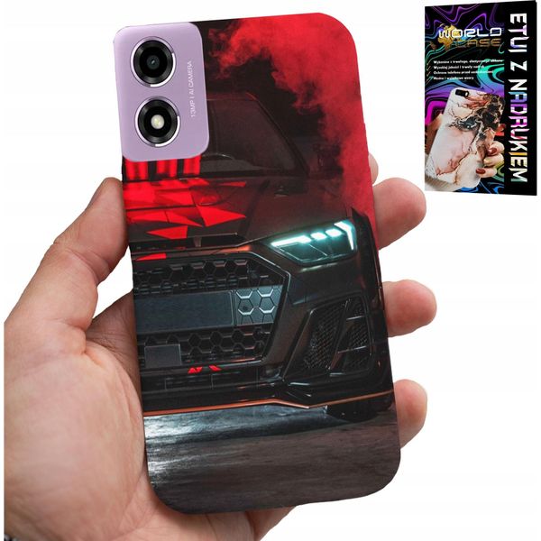 Custodia Per Motorola Moto E14 - Auto Sportive, Car Auta Fan + Vetro-image