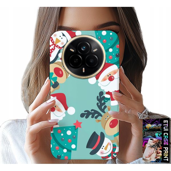 Custodia Per Realme 14 Pro 5G - Babbo Natale, Renna, Pupazzo Di Neve, Motivi Natalizi-image