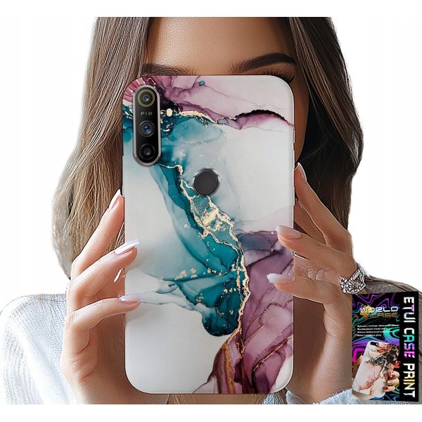 Custodia Per Realme C3 - Elegante Marmorizzata Alla Moda Femminile-image
