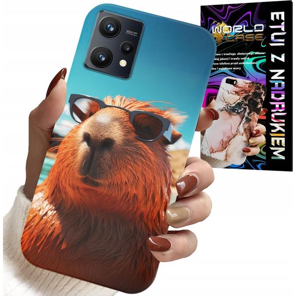 Custodia Per Realme 9 Pro - Dolce Capibara, Custodia Capibara + Vetro-image