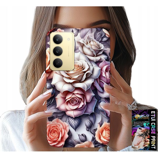 Custodia Per Realme 14X - Motivi Floreali Rosa Rose Fiori Custodia-image