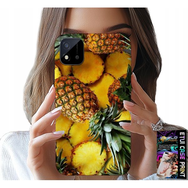 Custodia Per Realme C11 2021 - Custodia Con Frutto D'ananas + Vetro-image