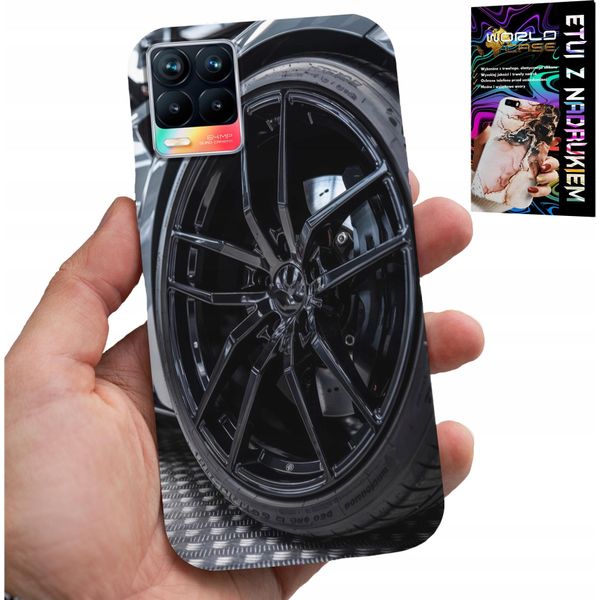Custodia Per Realme 8 / 8 Pro - Cerchioni Auto Sportive Auto Fan + Vetro-image