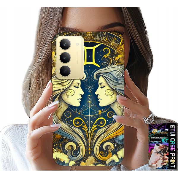 Custodia Per Realme 14X - Segno Zodiacale, Gemelli Astronomia Case-image