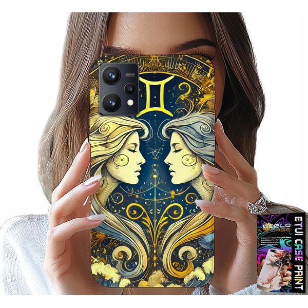 Custodia Per Realme 9 5G - Segno Zodiacale, Gemelli Astronomia Case-image