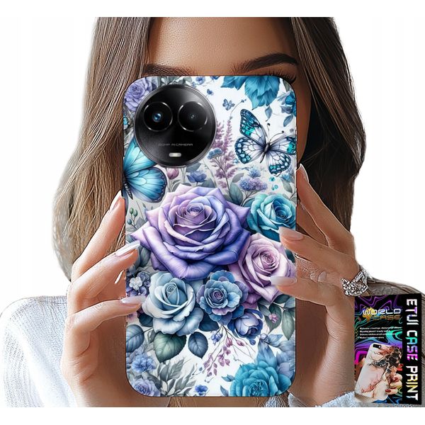 Custodia Per Realme C67 4G - Motivi Floreali Fiori Di Rosa Custodia + Vetro-image