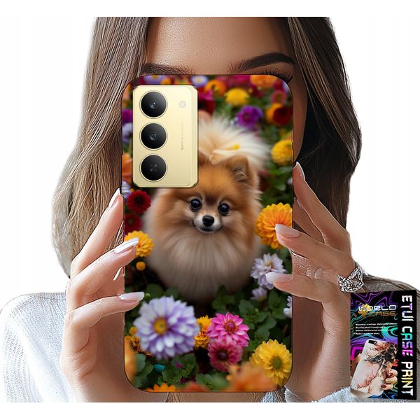 Custodia Per Realme 14X - Dolce Cagnolino, Custodia Pomeranian + Vetro-image