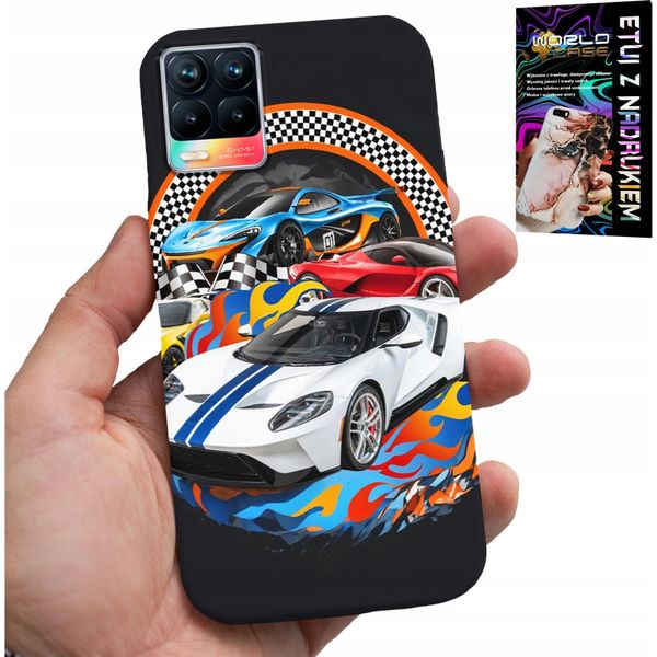Custodia Per Realme 8 / 8 Pro - Auto Sportive, Corse Case + Vetro-image