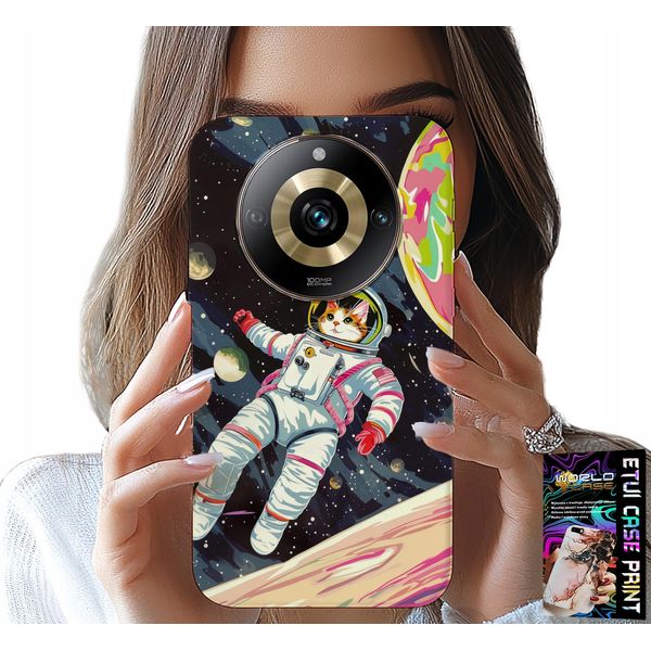 Custodia Per Realme 11 Pro - Gatto Astronauta Gatto Cosmo Custodia Case-image