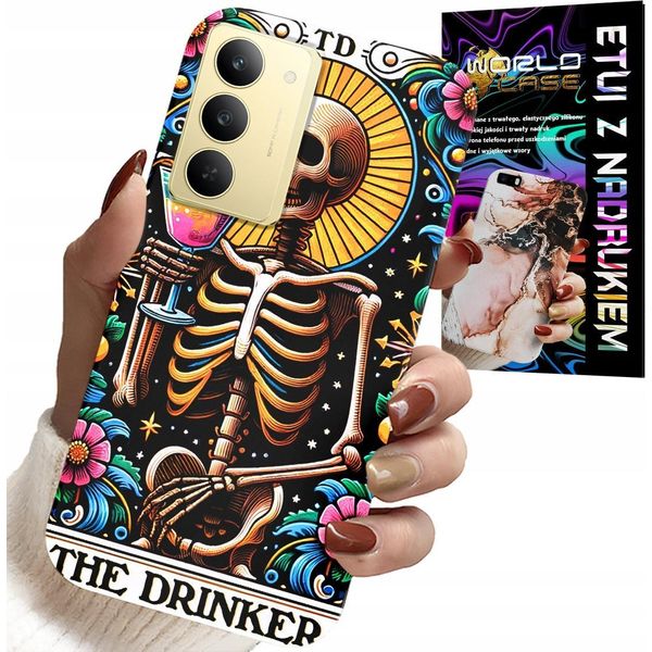 Custodia Per Realme 14X - The Drinker Alko Winko Drink Modelli Case-image