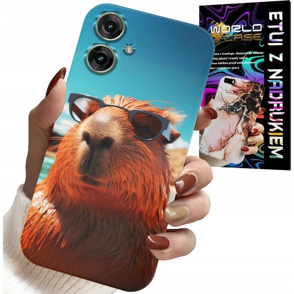 Custodia Per Realme Note 60 - Dolce Capibara, Custodia Capibara + Vetro-image