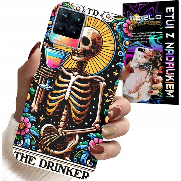Custodia Per Realme 8 / 8 Pro - The Drinker Alko Winko Drink Modelli Case-image
