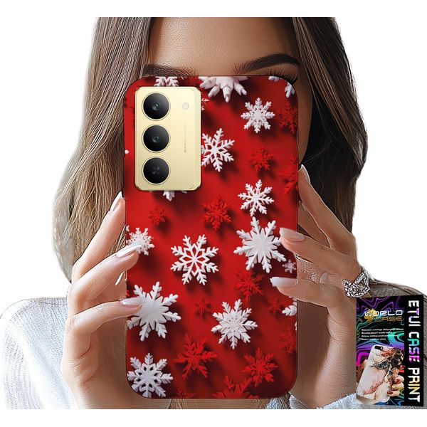 Custodia Per Realme 14X - Fiocchi Di Neve, Neve, Stelle, Natale-image