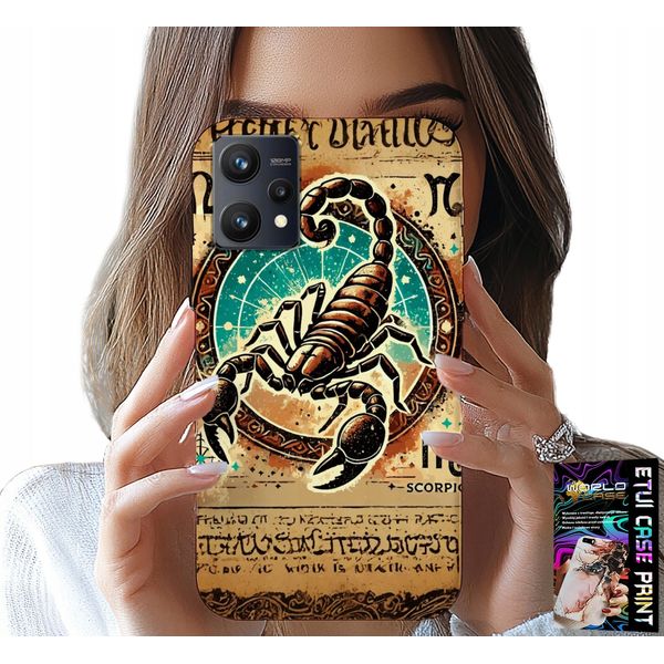 Custodia Per Realme 9 5G - Scorpione Segno Zodiacale Astronomia + Pellicola Protettiva-image