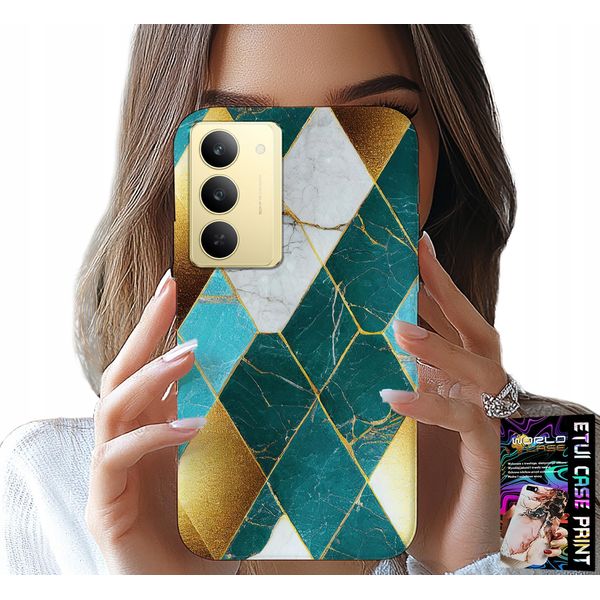 Custodia Per Realme 14X - Custodia Elegante E Alla Moda + Pellicola Protettiva-image