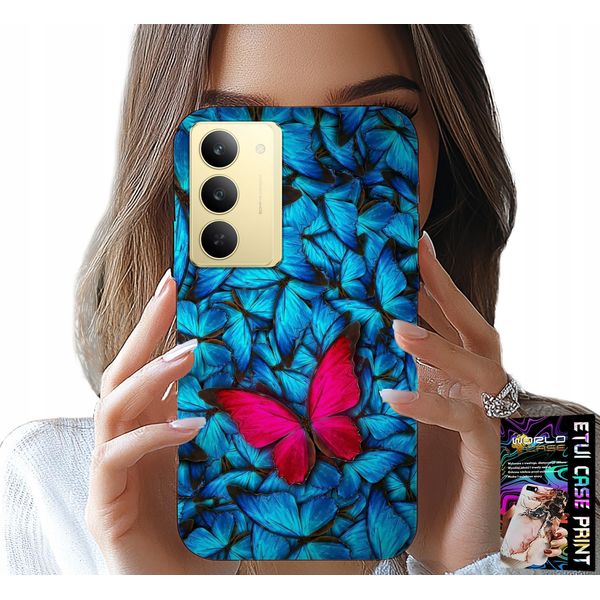 Custodia Per Realme 14X - Farfalle Blu, Farfalla, Motivi Femminili-image