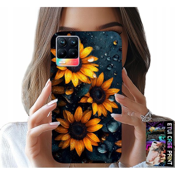 Custodia Per Realme 8 / 8 Pro - Girasoli, Girasole, Motivi Floreali-image