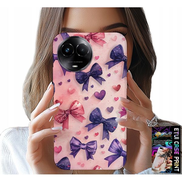 Custodia Per Realme C67 4G - Nastri Colorati Nastro Motivi + Vetro-image