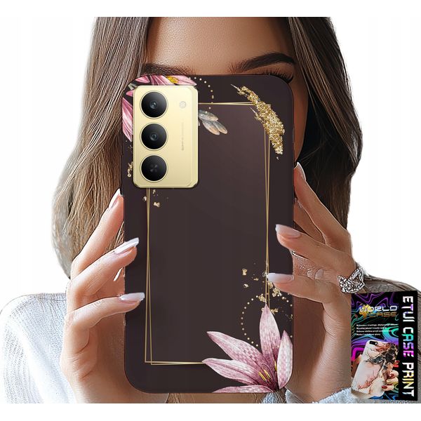 Custodia Per Realme 14X - Custodia Con Motivi Floreali Eleganti-image