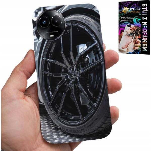 Custodia Per Realme C67 4G - Cerchioni Auto Sportive Auto Fan + Vetro-image